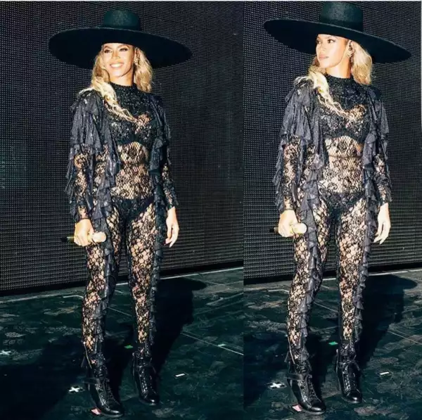Beyonce Looks Sexy Sheer Outfit [Photos]